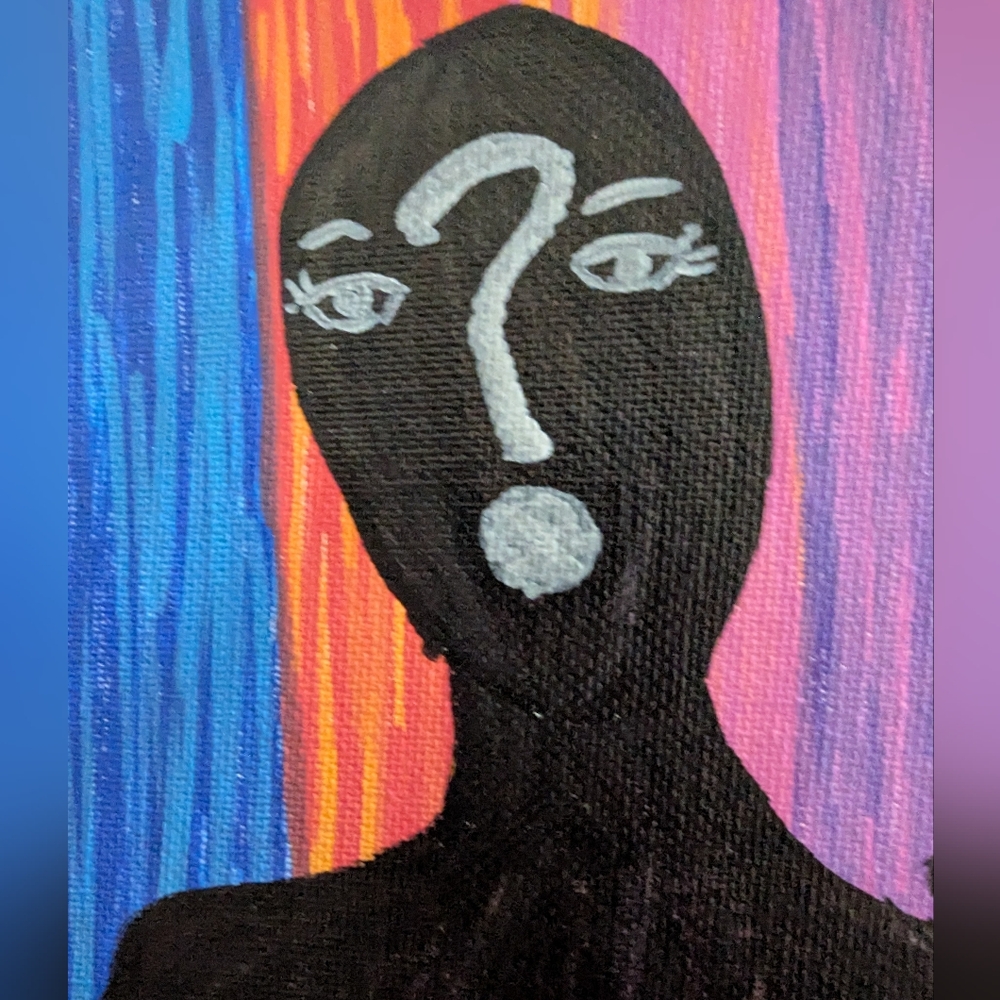 Abstract Art Print Confusion And Anxiety 5"x7" Unframed